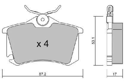 Комплект тормозных колодок, дисковый тормоз AISIN купить